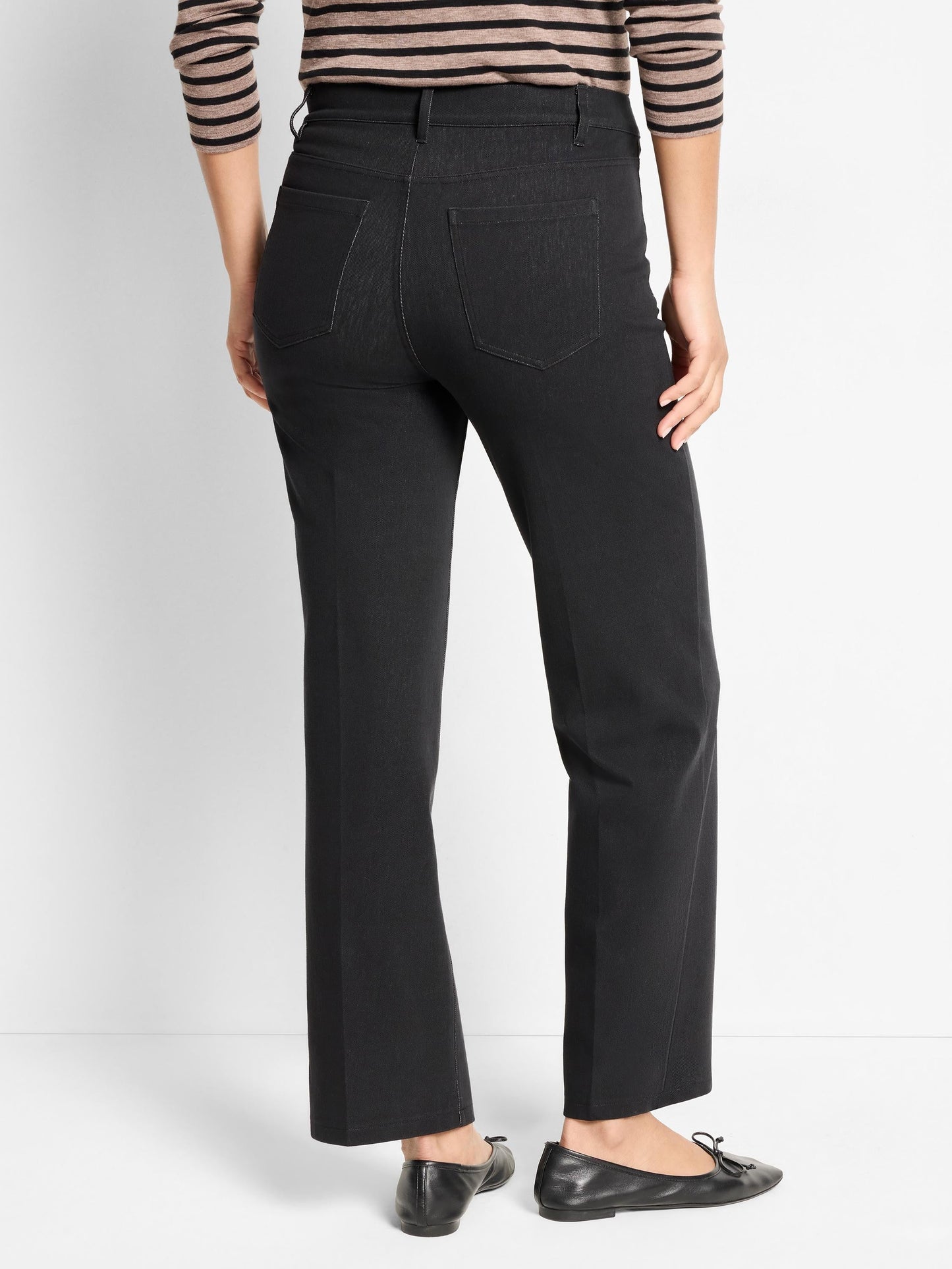Recess Straight Knit Ankle Pull On Jeans