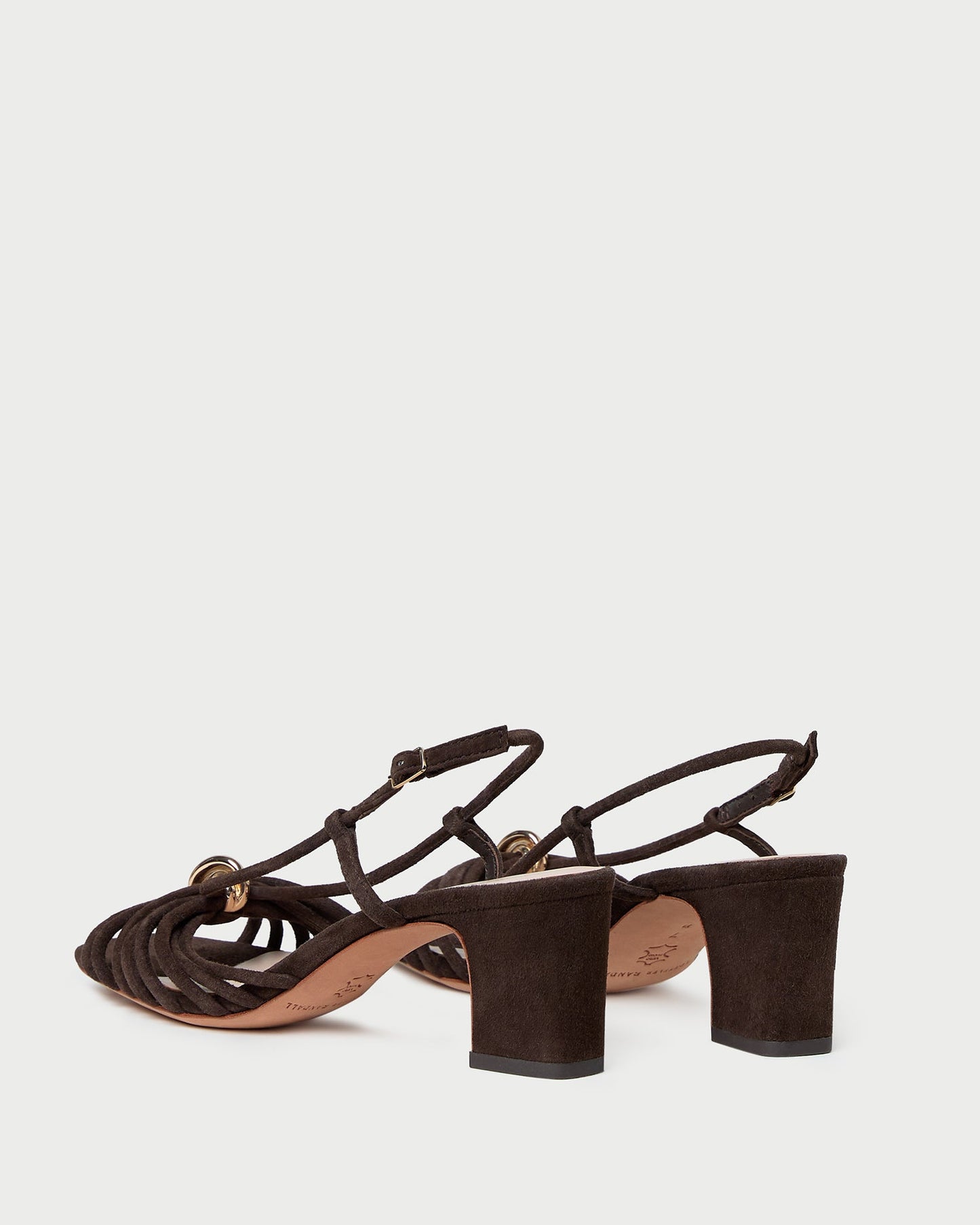 Minna Brown Suede Heeled Sandal