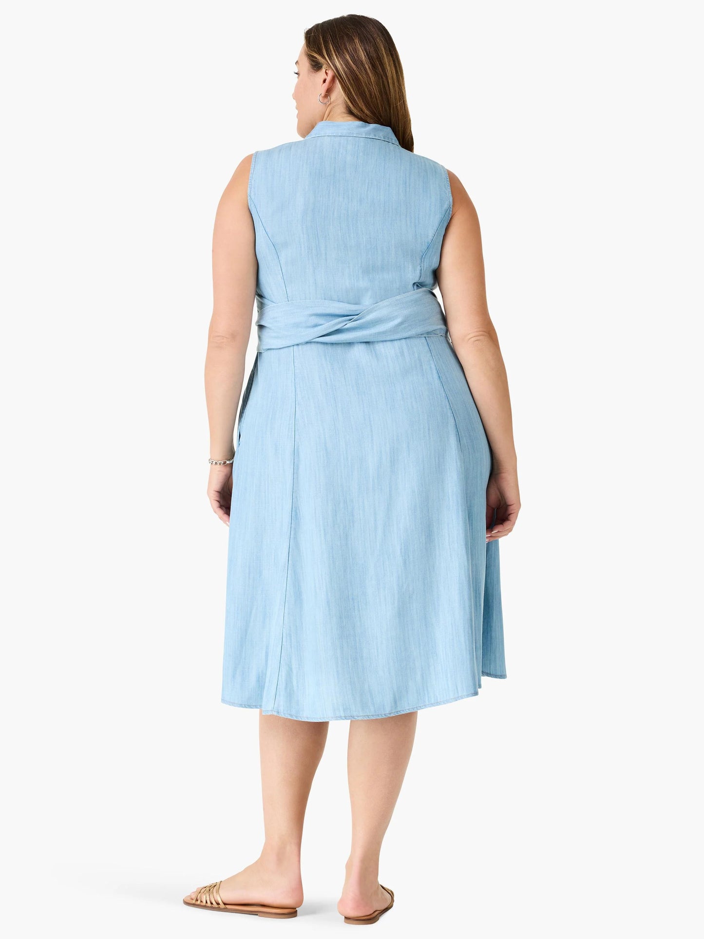 Drapey Denim Shirtdress