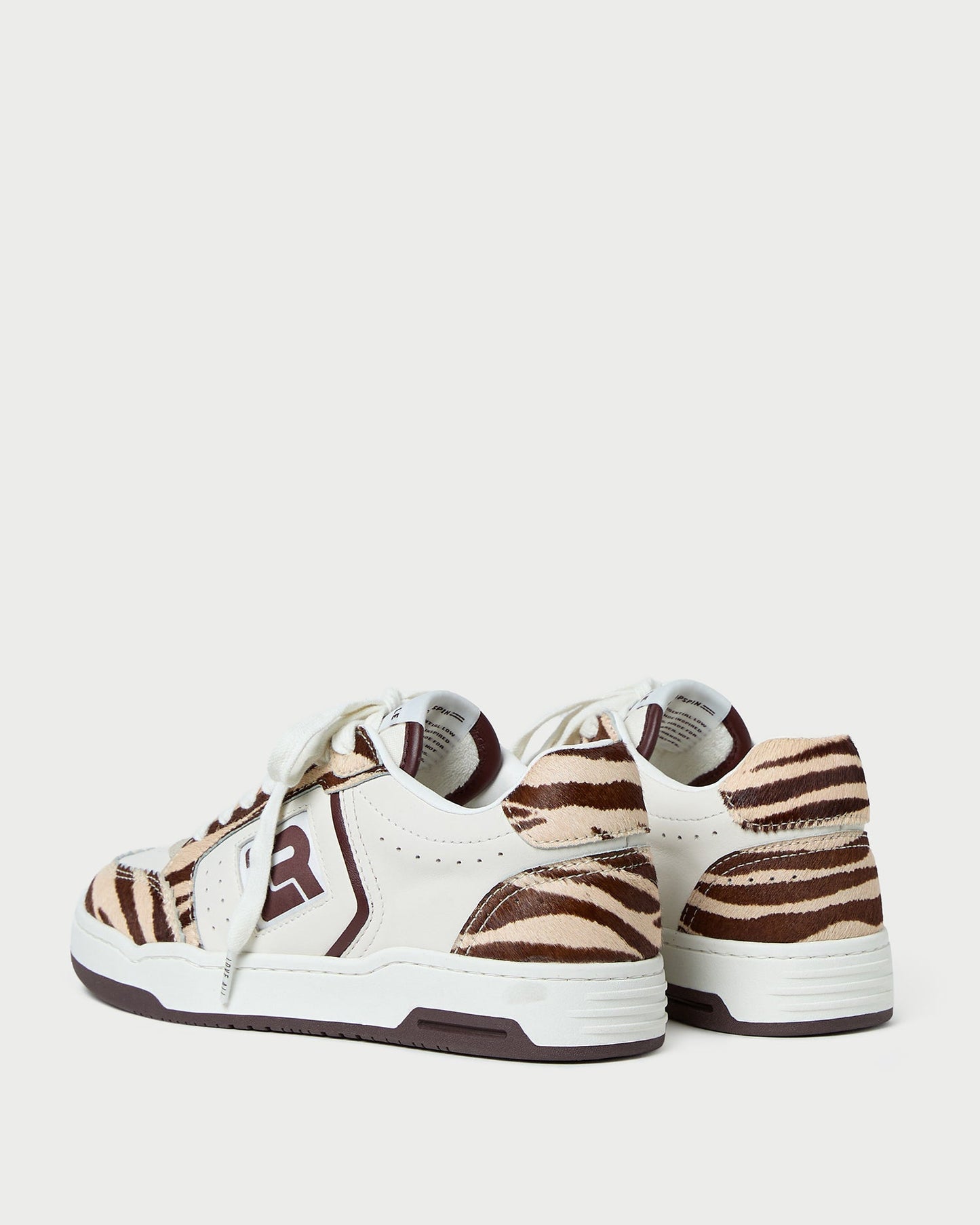 Topspin Cream/Zebra Court Sneaker