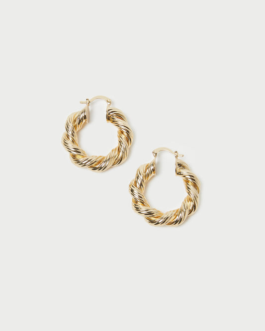 Atticus Twisted Hoop Earrings