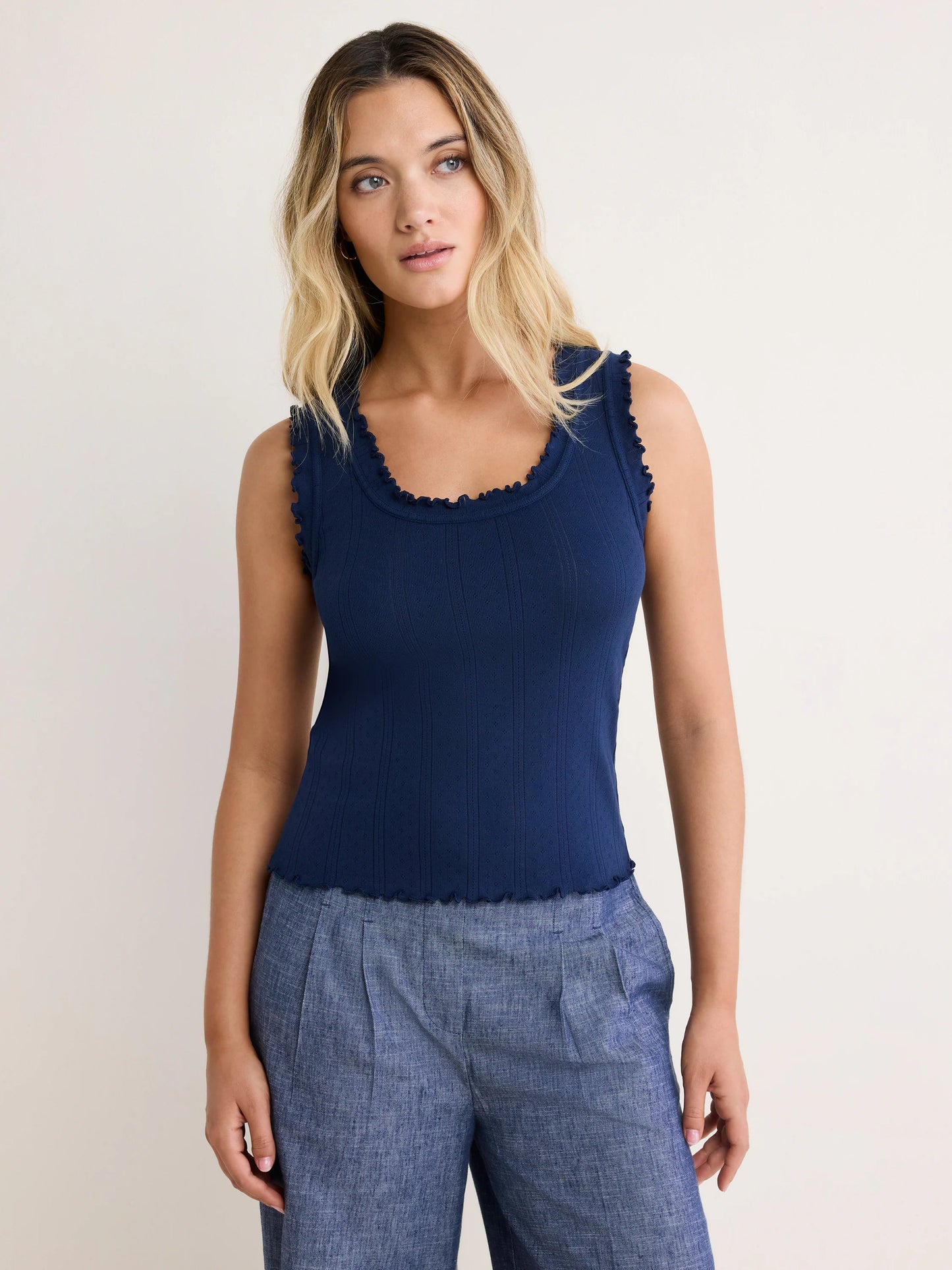 nz by NIC+ZOE Pointelle Rib Ella Tank