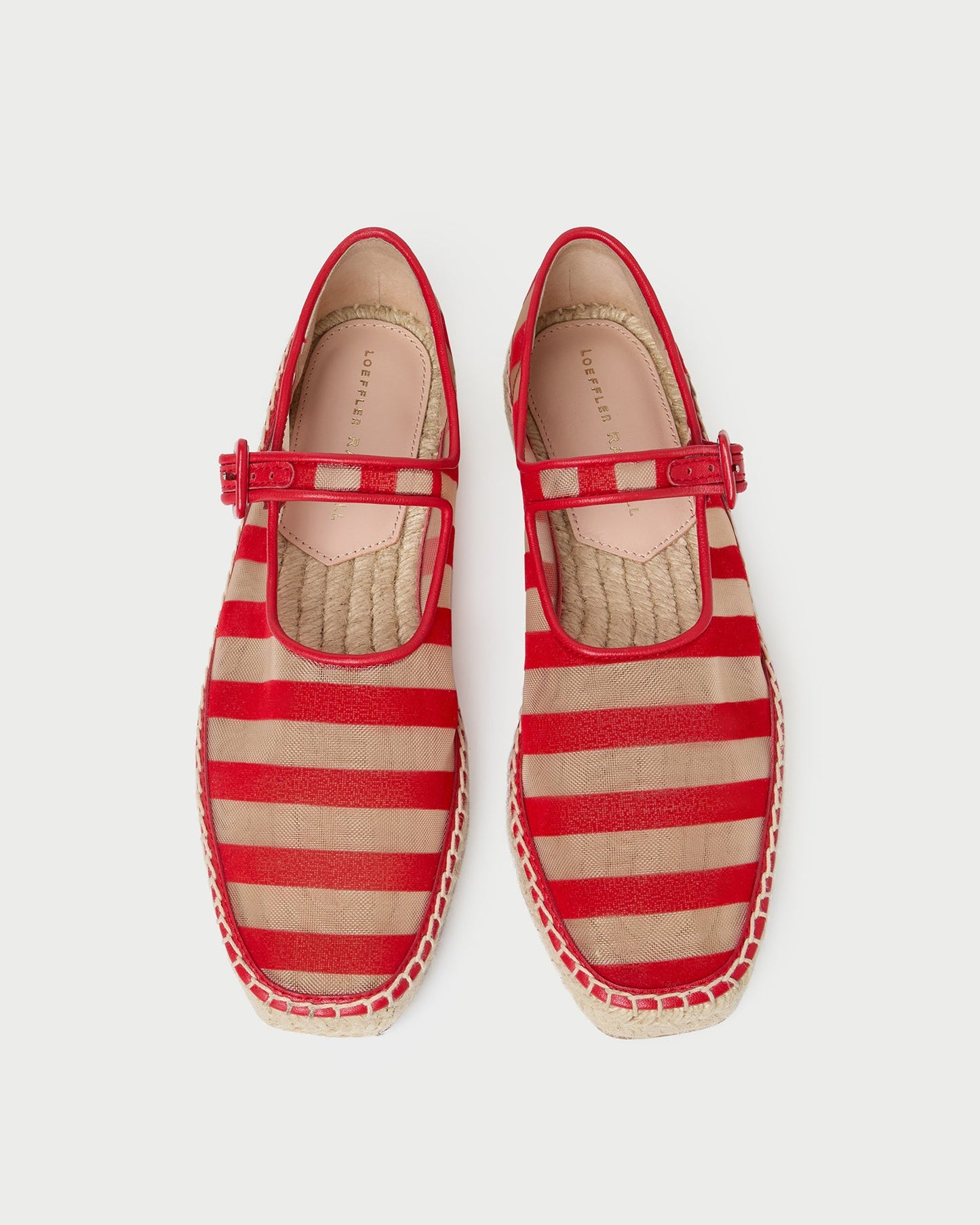 Clover Red/Caramel Mesh Espadrille