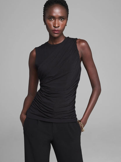 Gold Label Dramatically Draped Jersey Tank
