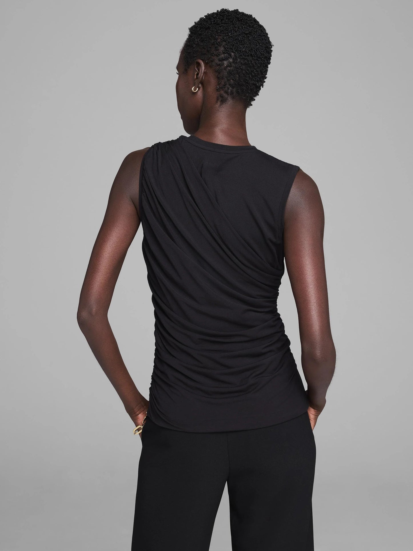 Gold Label Dramatically Draped Jersey Tank
