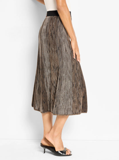 Ombre Pixel Knit Skirt