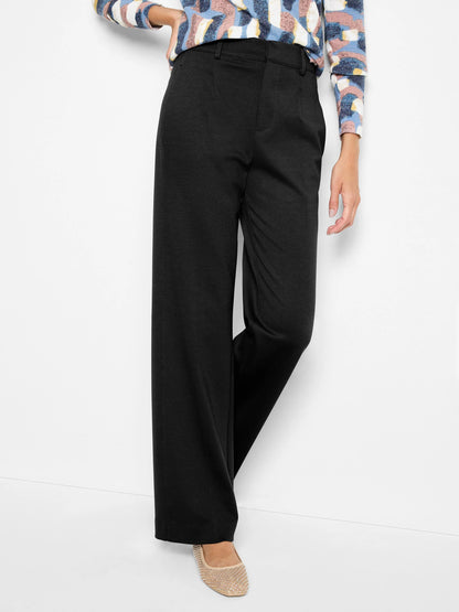 Drapey Ponte Wide Leg Trouser