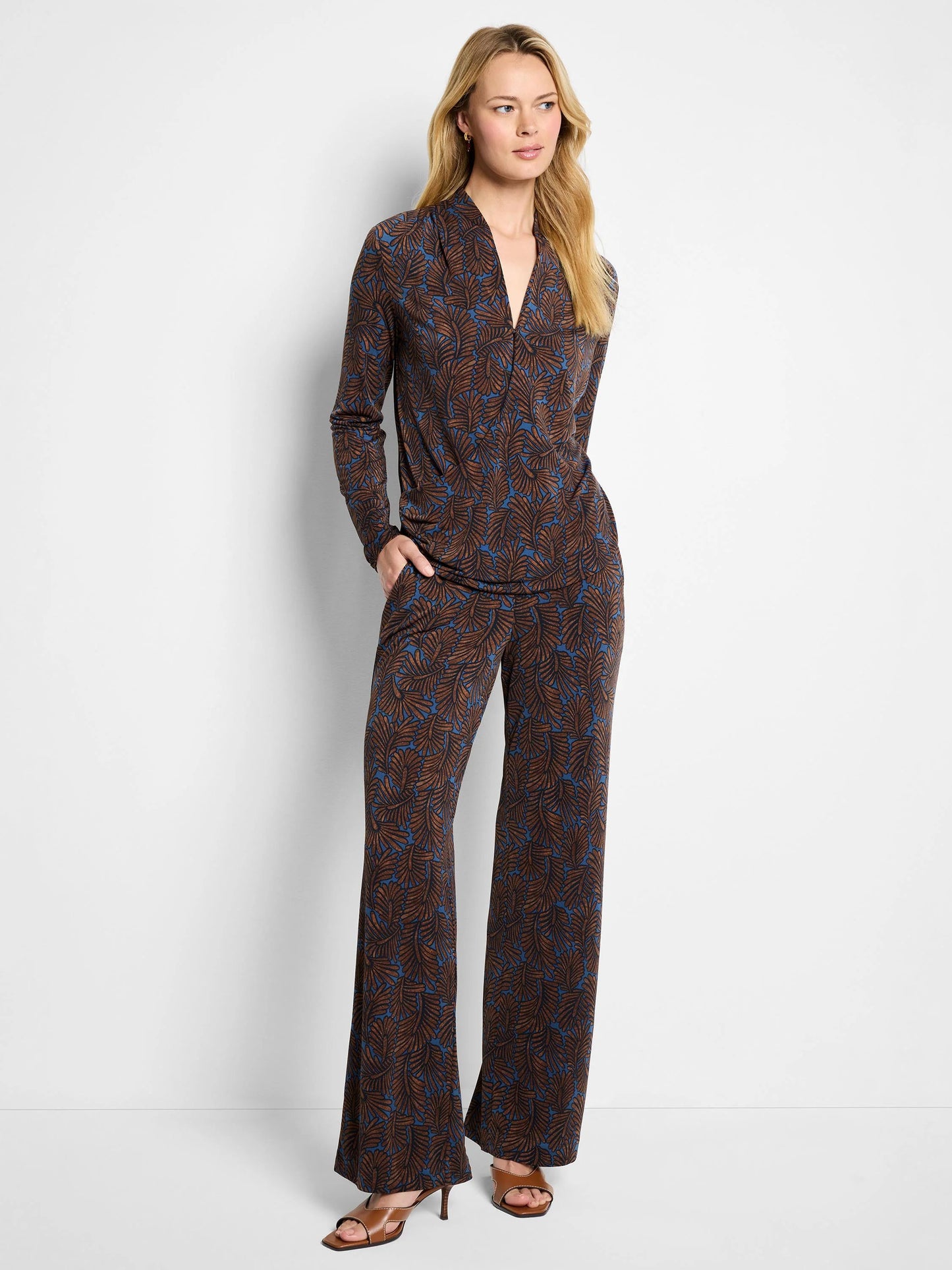 Feather Fern Wide Leg Pant