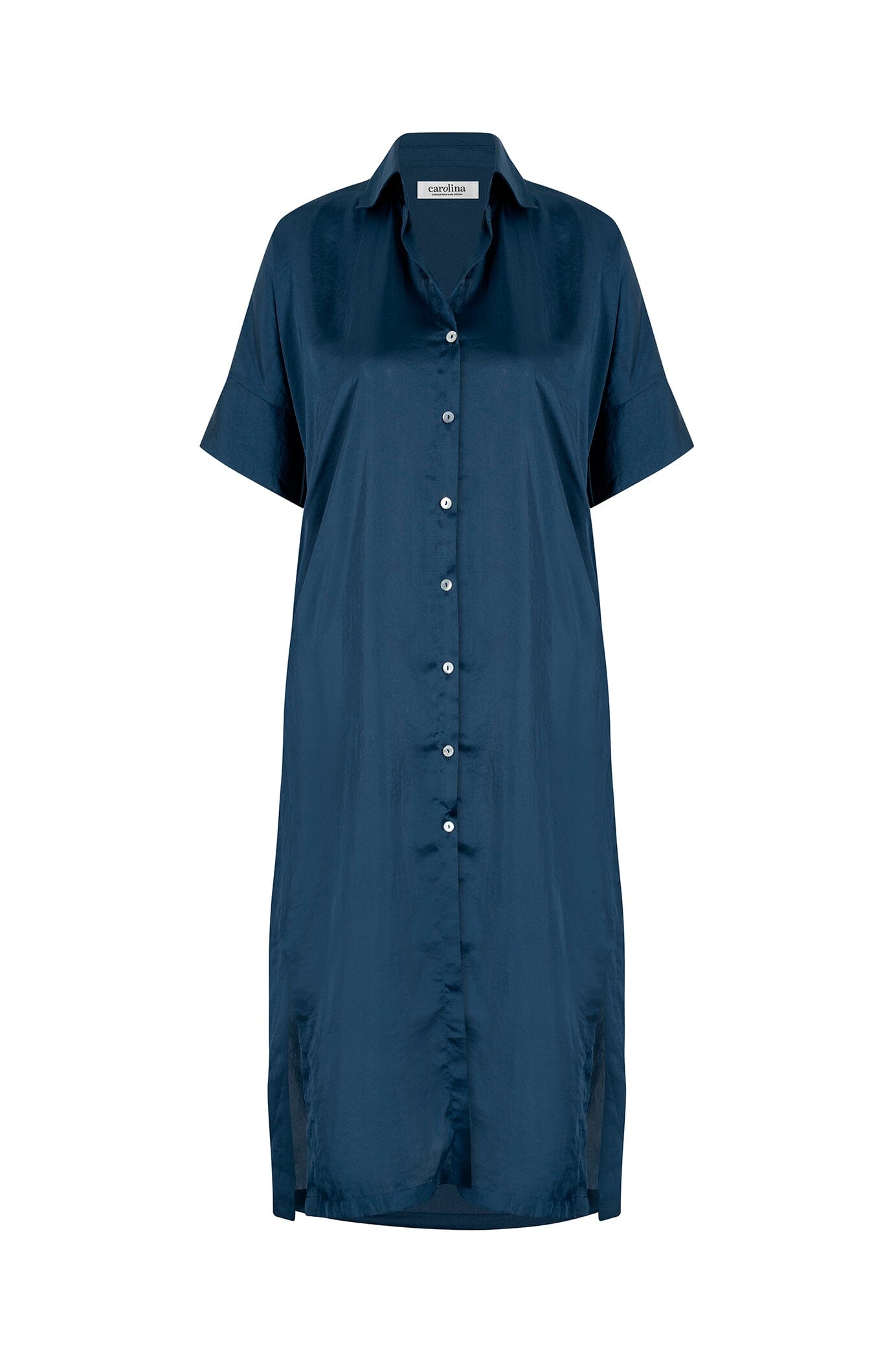 Giselle Collared Dress Navy