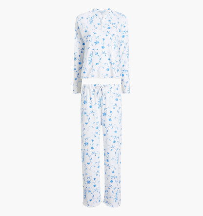 The Olivia Pajama Set - Blue Botanical