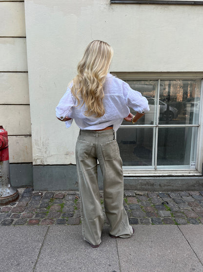 Audrey jeans - Sage green