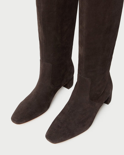 Indy Brown Suede Tall Boot