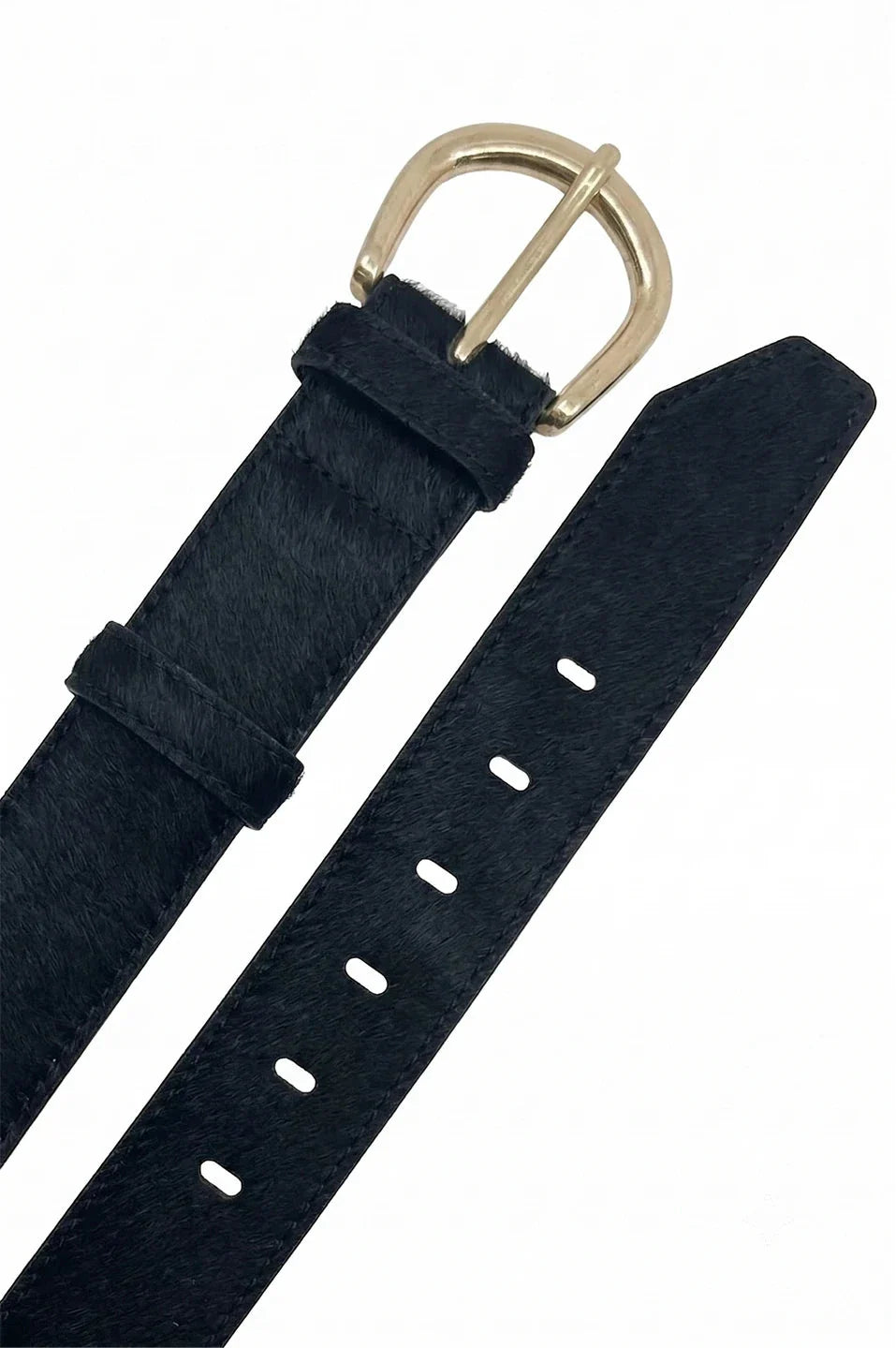 Jeans Belt All Black Cowhide
