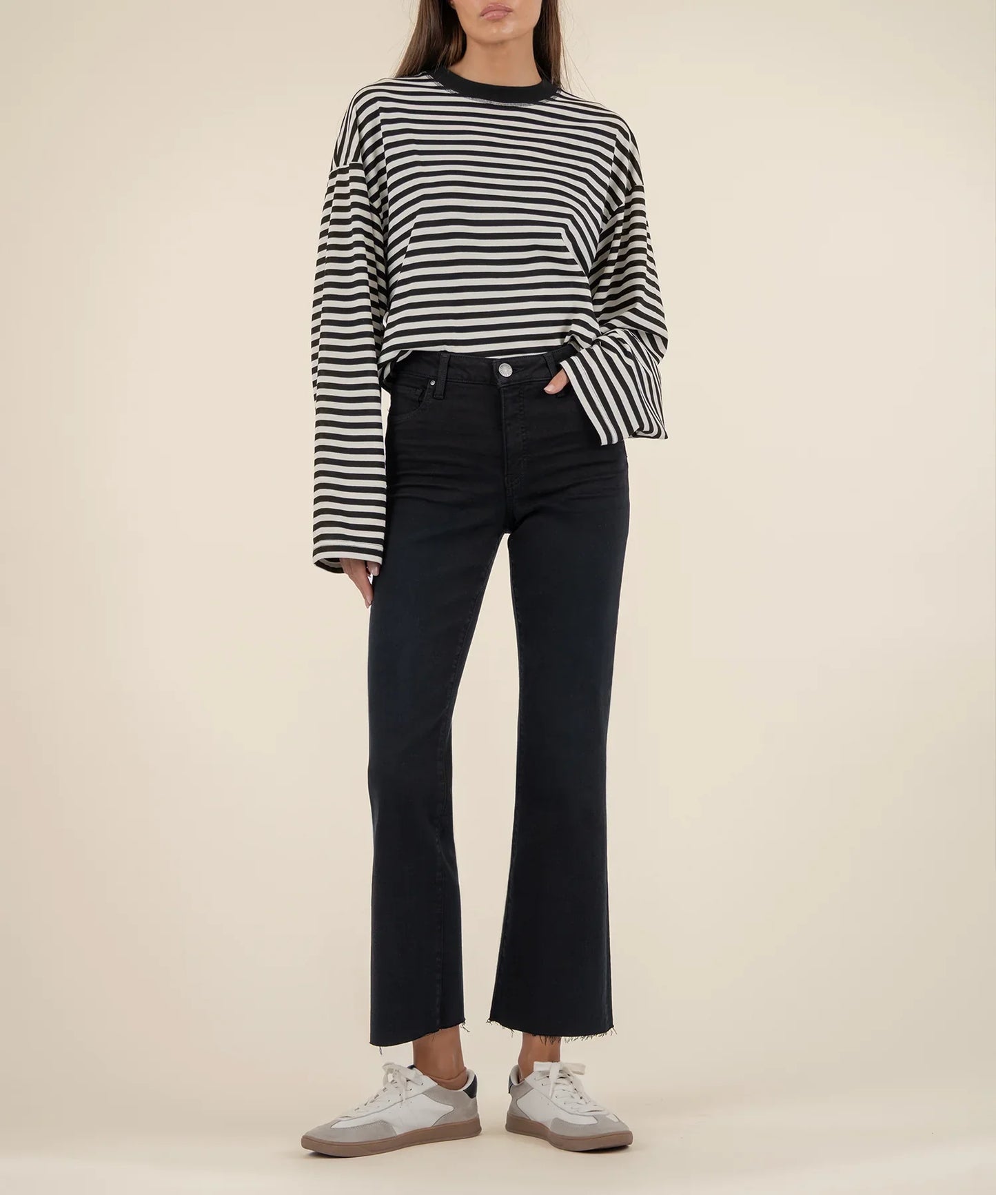 Kut Kelsey High Rise Ankle Flare Jean