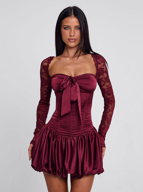 LEVIANA MINI DRESS RED