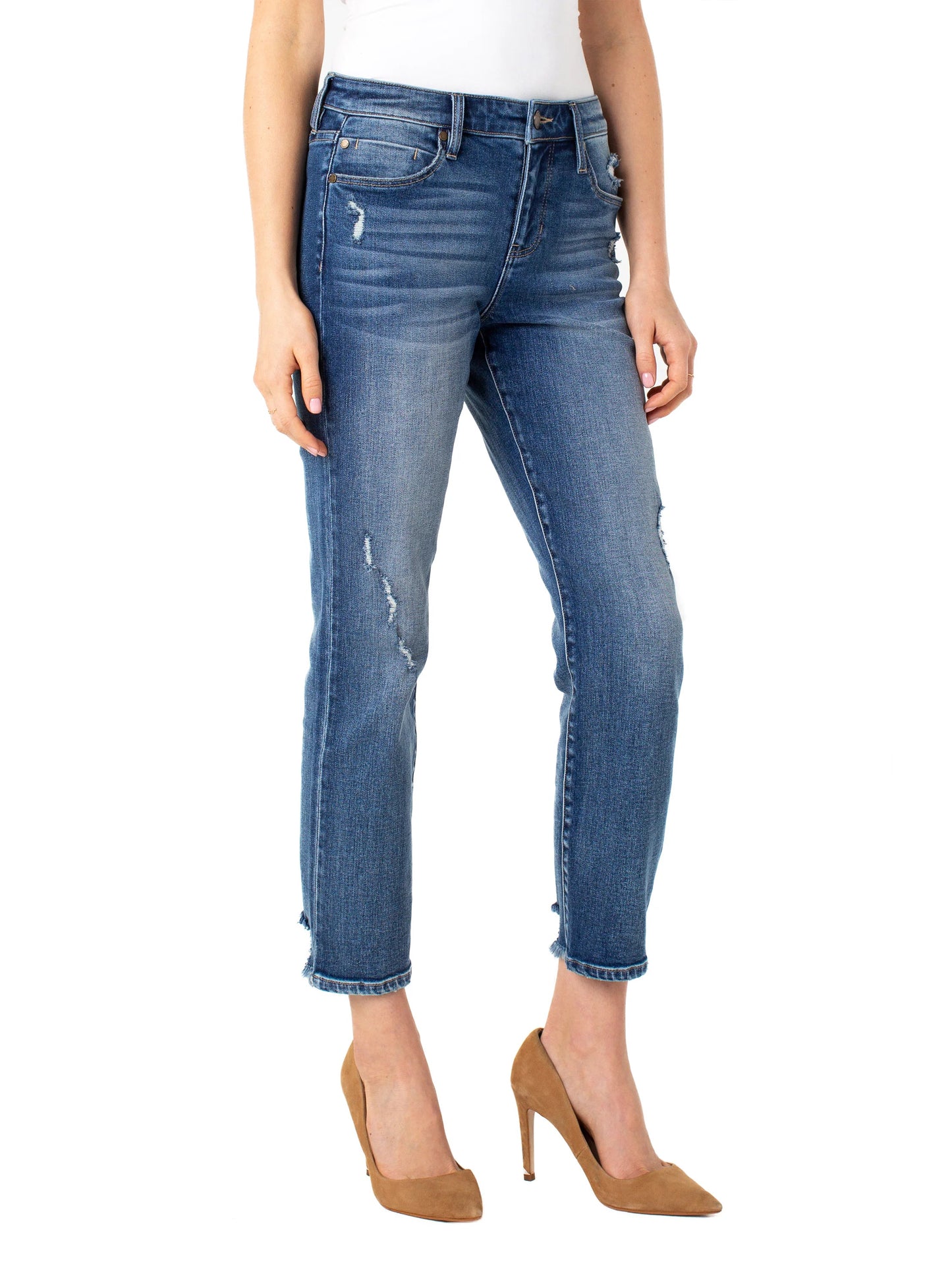 Liverpool Kennedy Crop Straight Pant