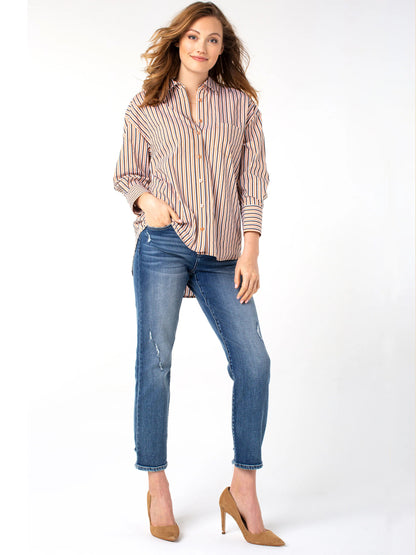Liverpool Kennedy Crop Straight Pant