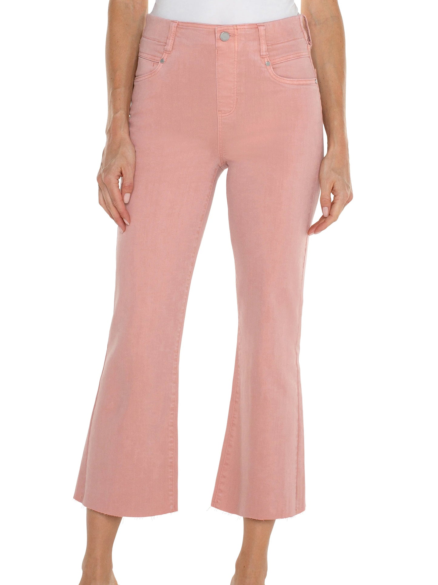 Liverpool Gia Glider Crop Flare Jean