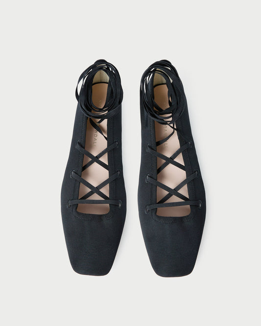 Louisa Lace-Up Ballet Flat