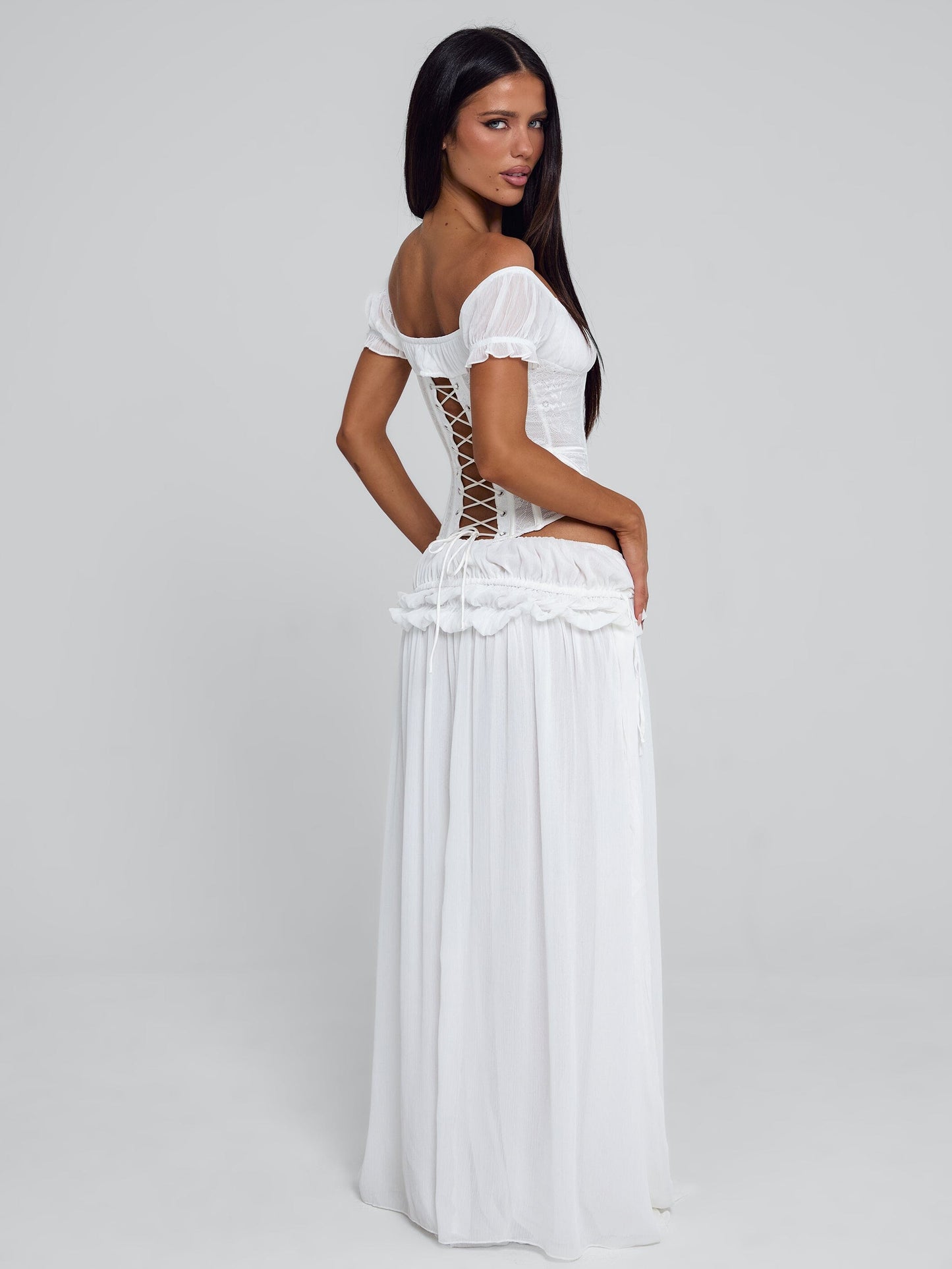 Lubela Maxi Skirt White