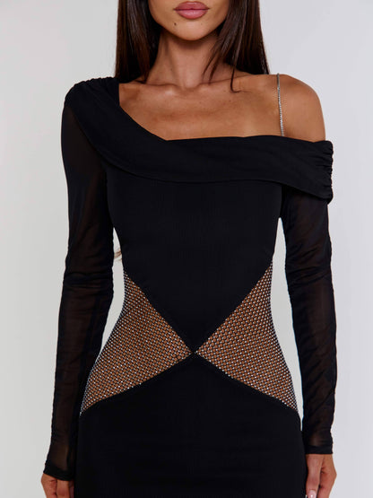 LUMINA MAXI DRESS BLACK