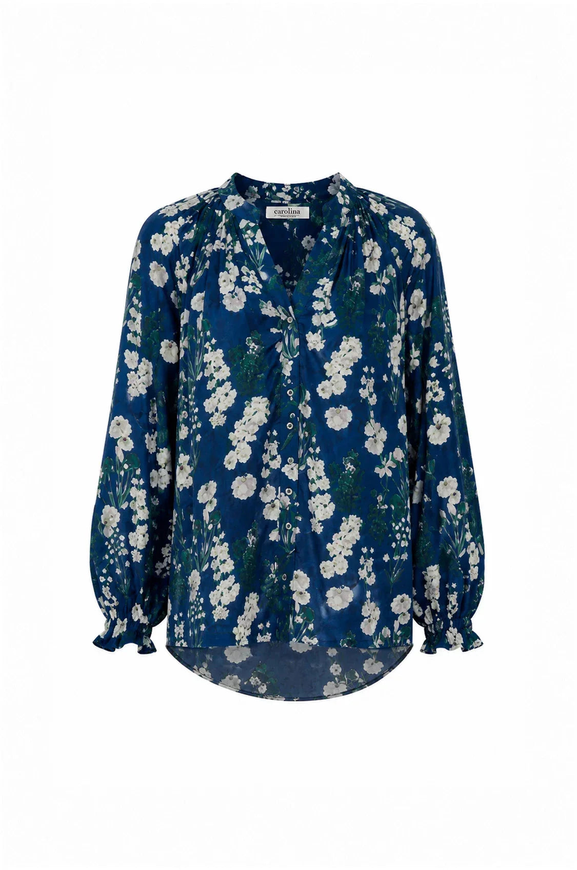 Lissy Floral Long Sleeve Top Navy