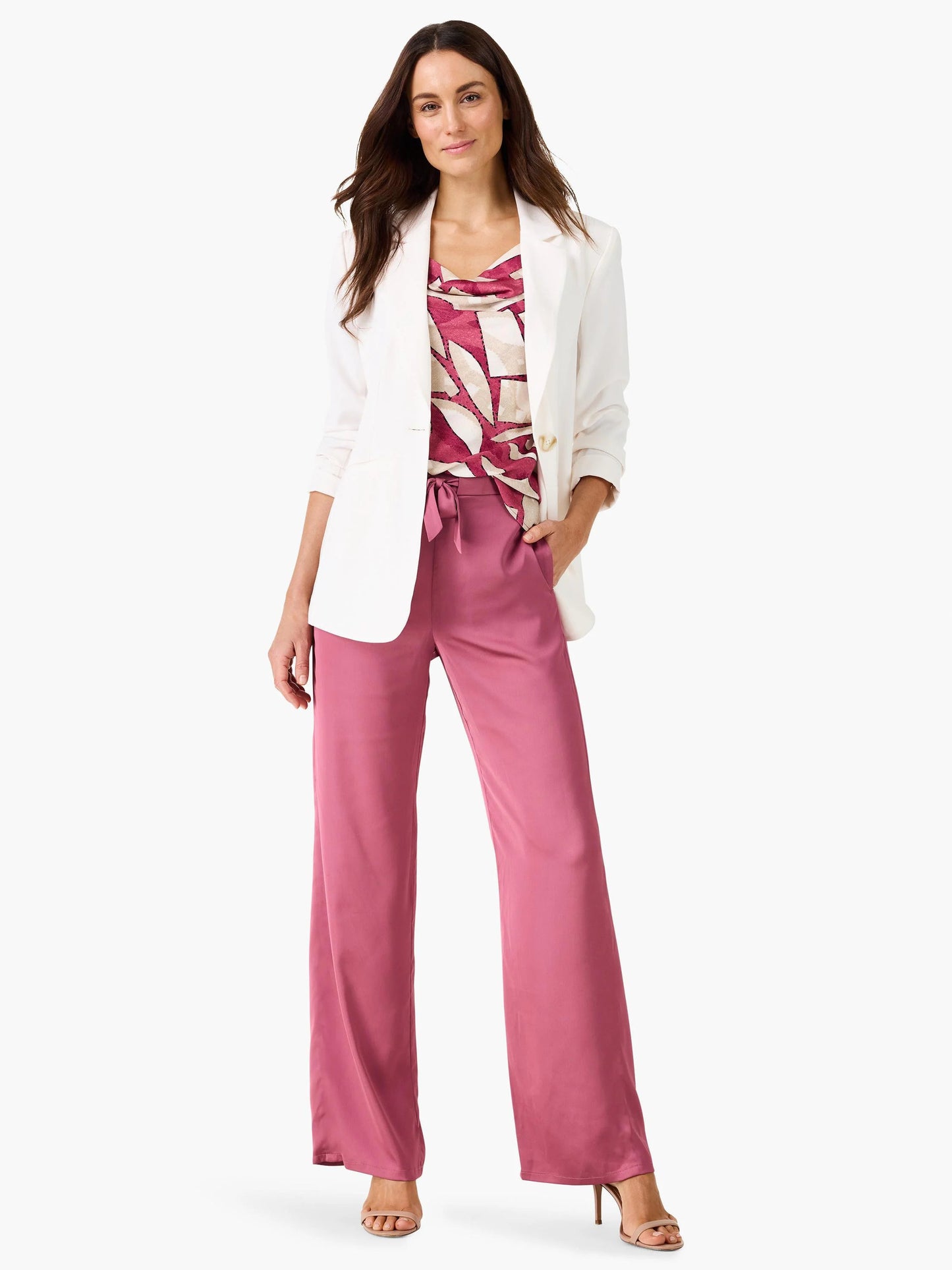 Crepe Wide Leg Pant