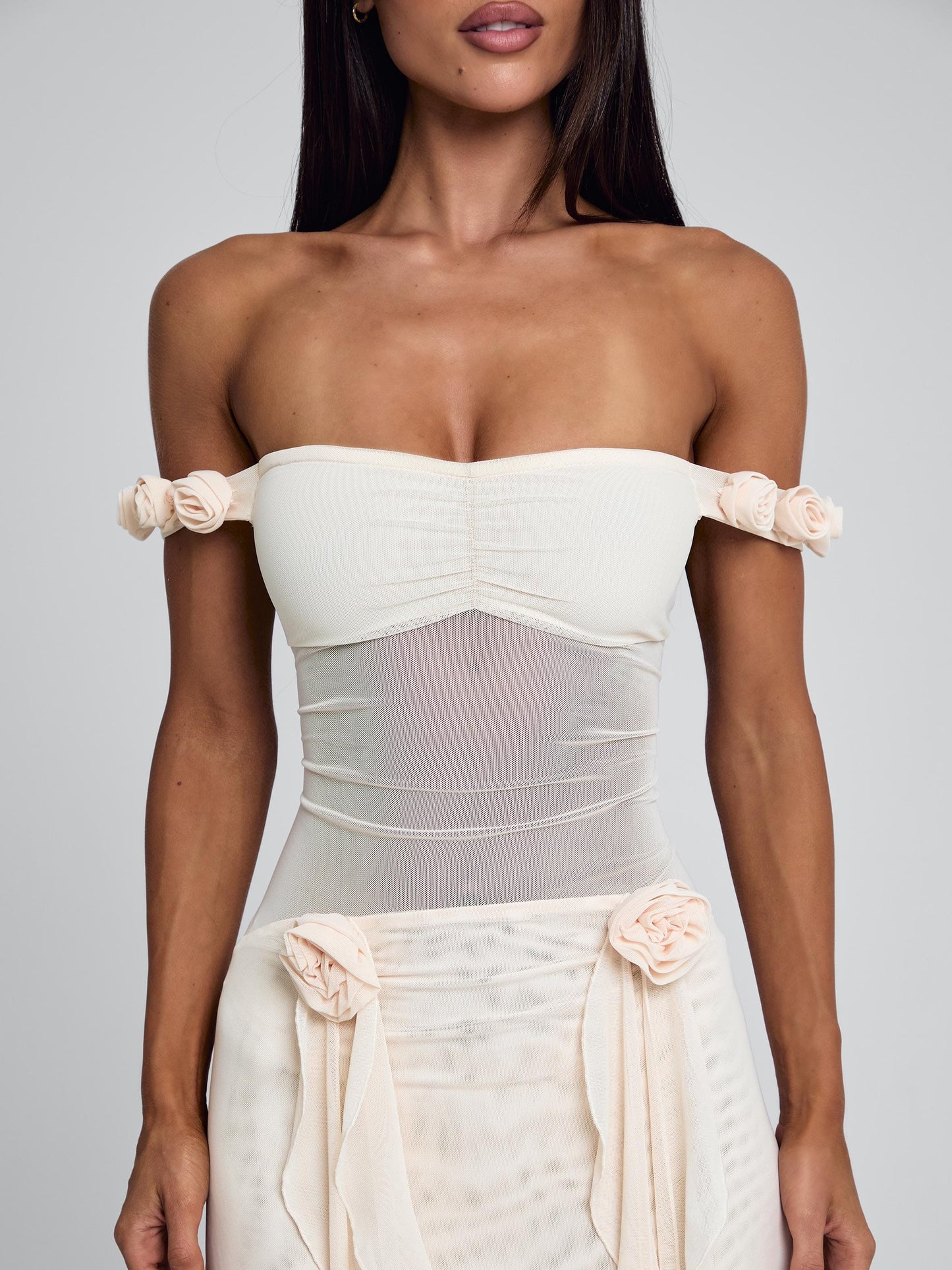 MARCELINE MAXI DRESS BEIGE