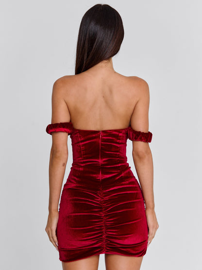 NARNIE MINI DRESS RED