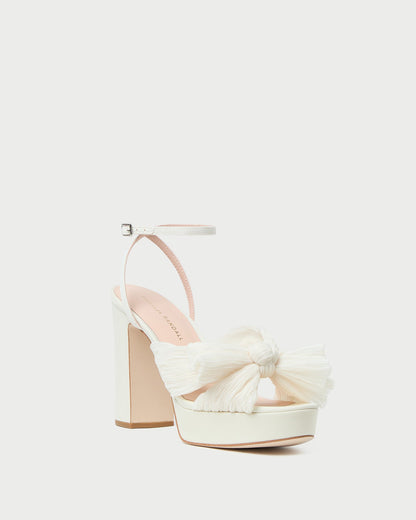 Natalia Pearl Platform Bow Heel