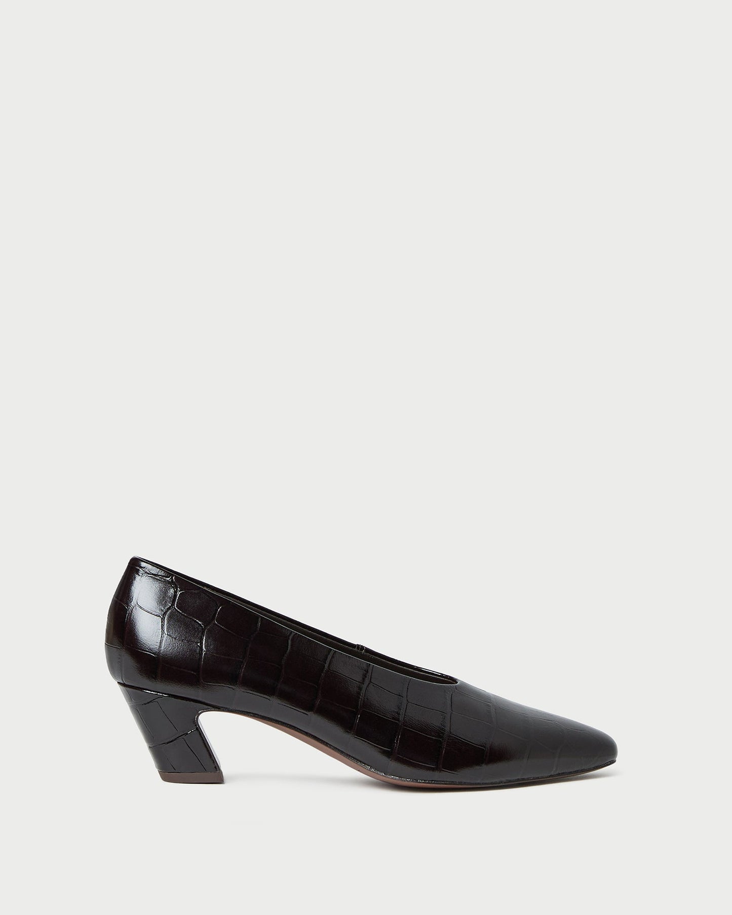 Neive Crocodile Leather Low Pump