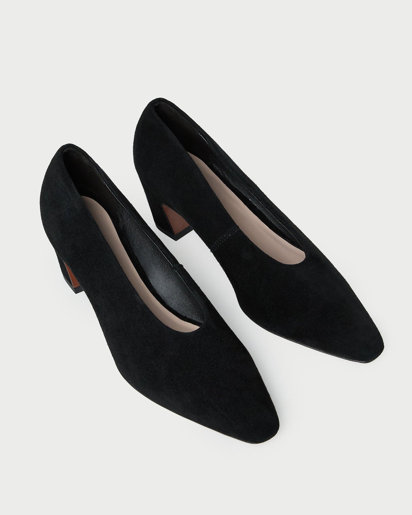 Neive Black Suede Low Pump