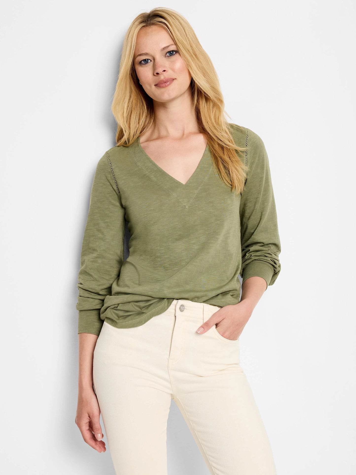 NZT Lace Detail Long Sleeve Top