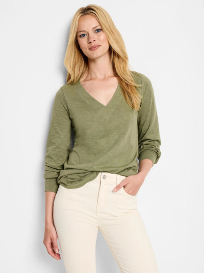 NZT Lace Detail Long Sleeve Top
