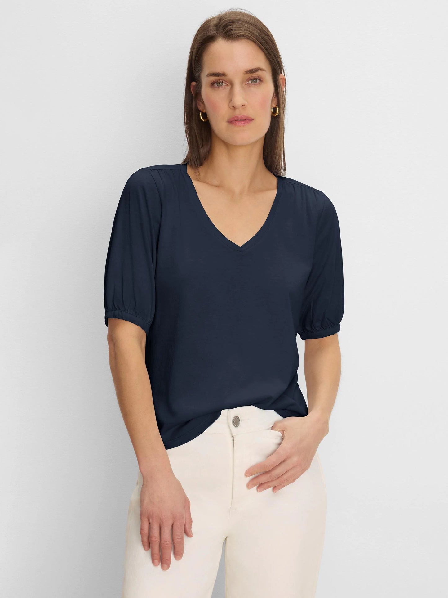 NZT Elbow Sleeve V-Neck Tee