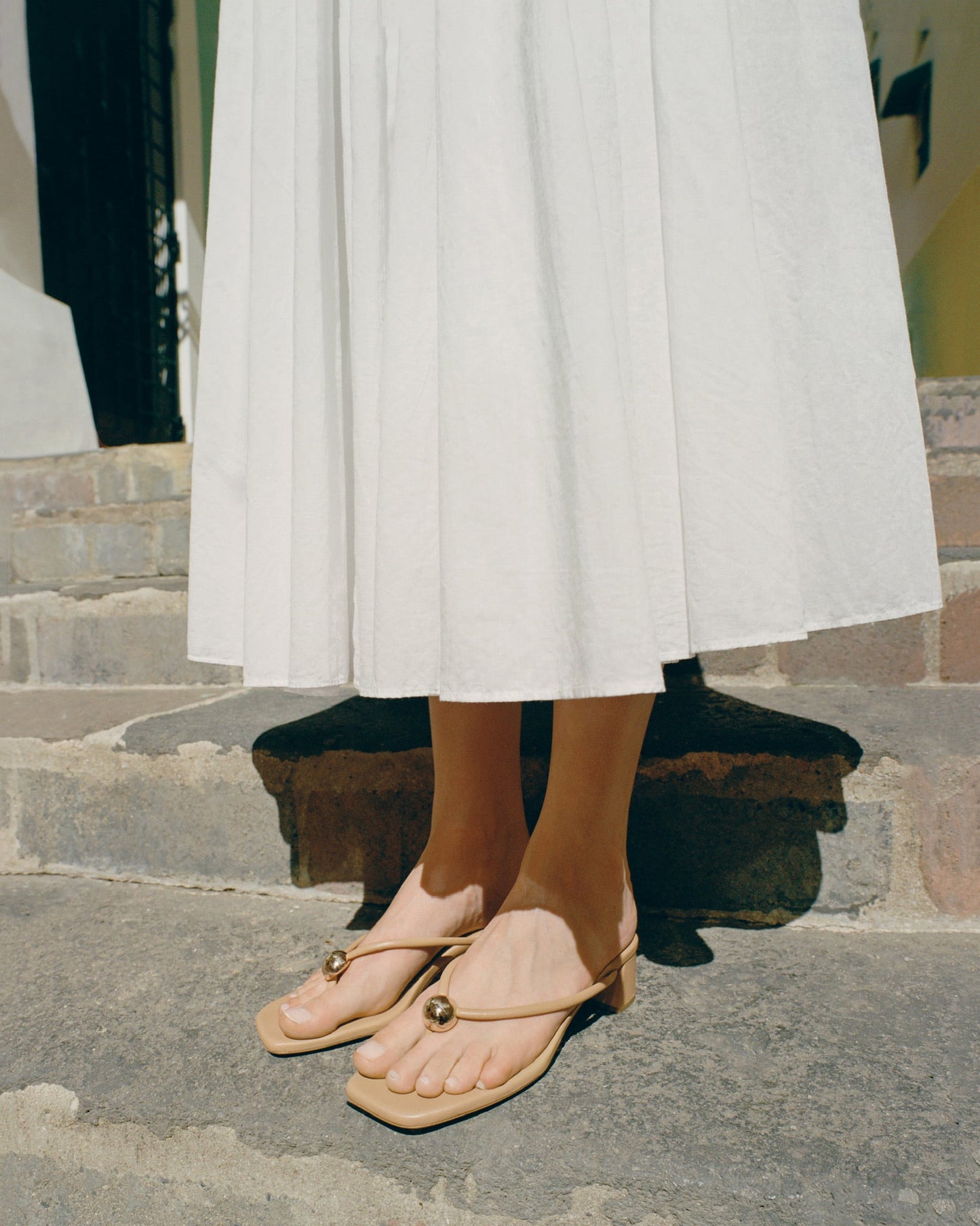 Odessa Dune Leather Heeled Sandal