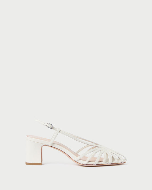 Priscilla Cream Heeled Sandal