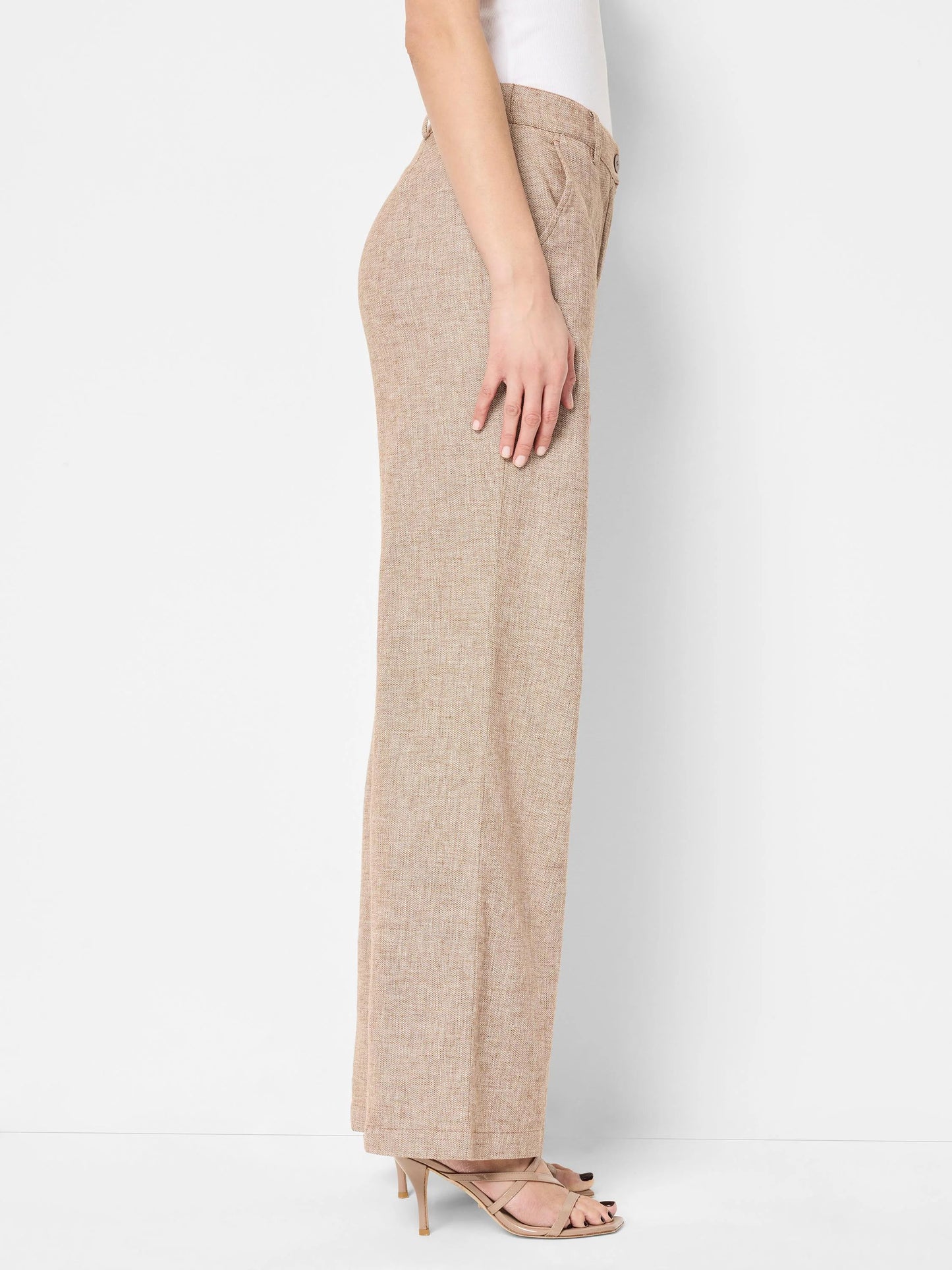 Linen Cotton Eliot Wide-Leg Pant