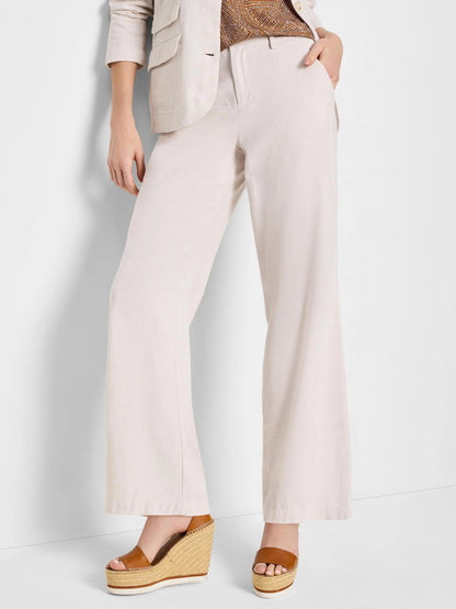Linen Cotton Eliot Wide-Leg Pant