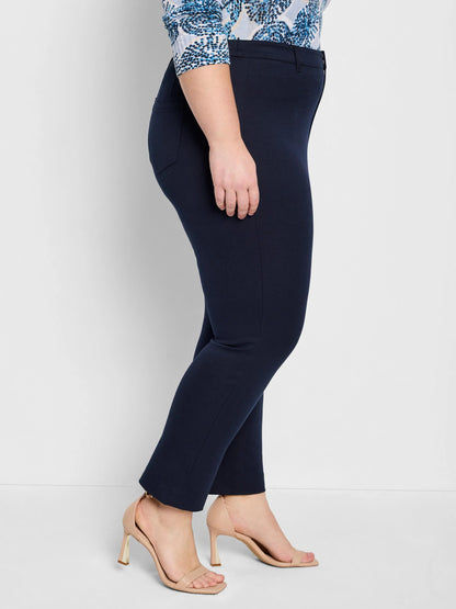 Cotton Bi-Stretch Copley Straight Ankle Pant