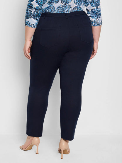 Cotton Bi-Stretch Copley Straight Ankle Pant