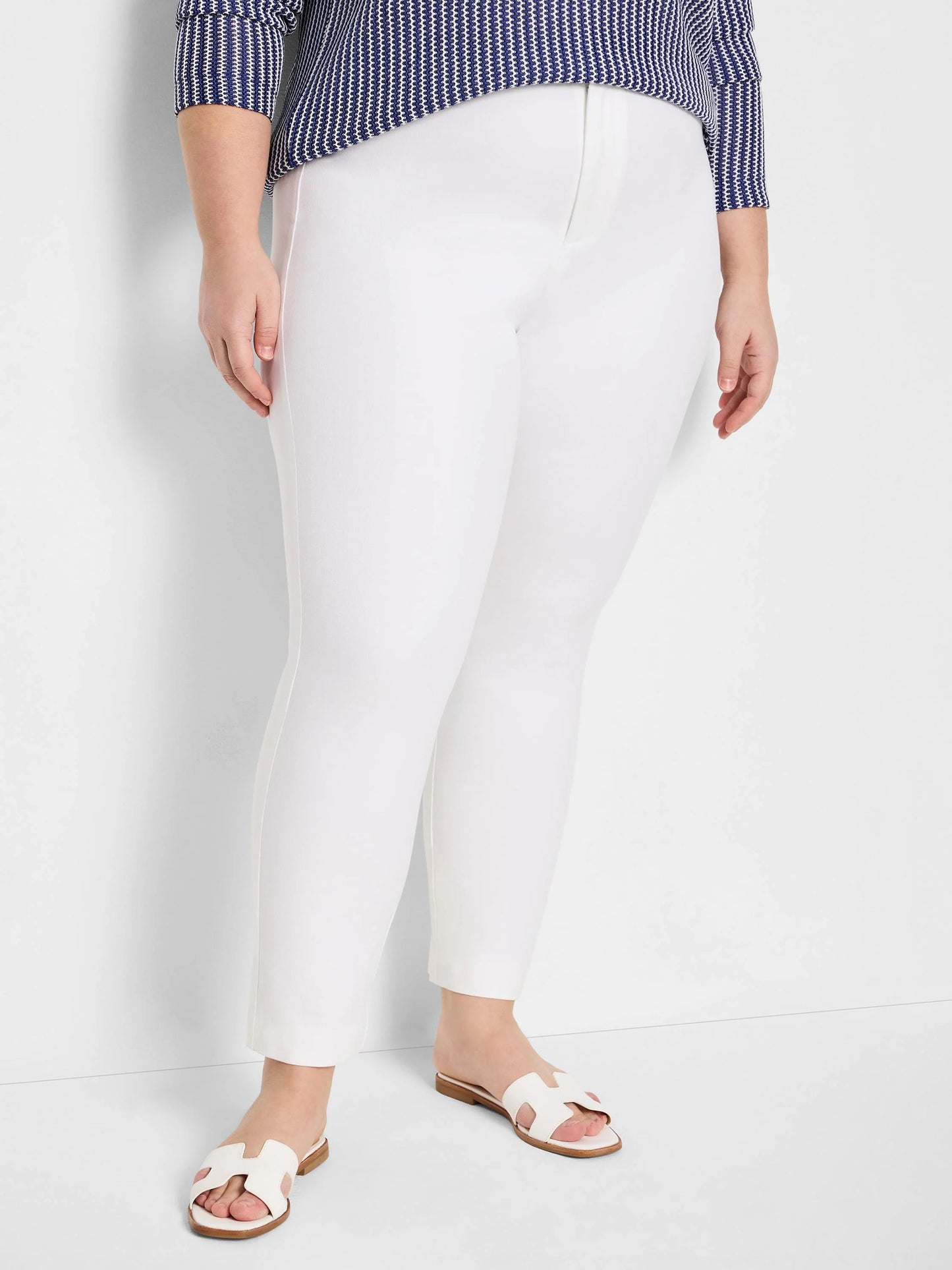 Cotton Bi-Stretch Copley Straight Ankle Pant