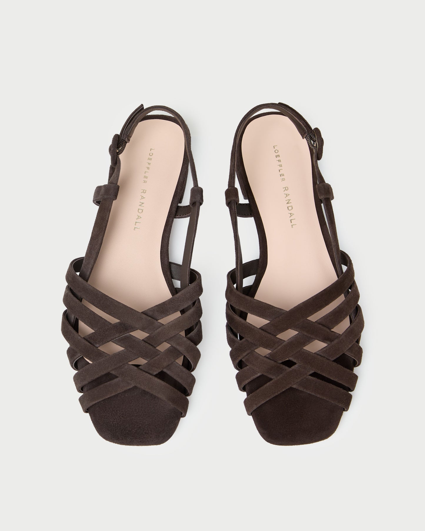 Shelly Brown Suede Flat Sandal