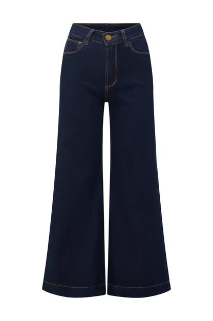 Sam Flared Leg Dark Denim Jeans