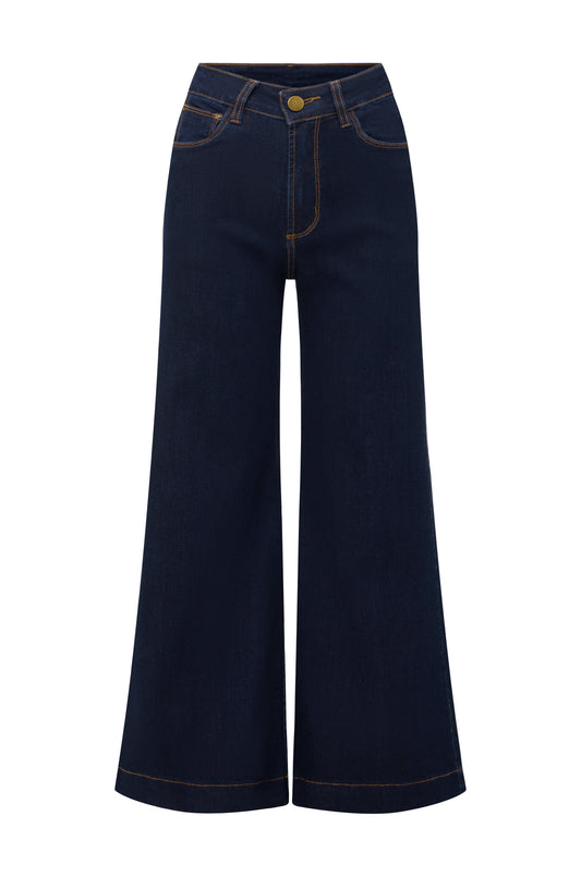 Sam Flared Leg Dark Denim Jeans