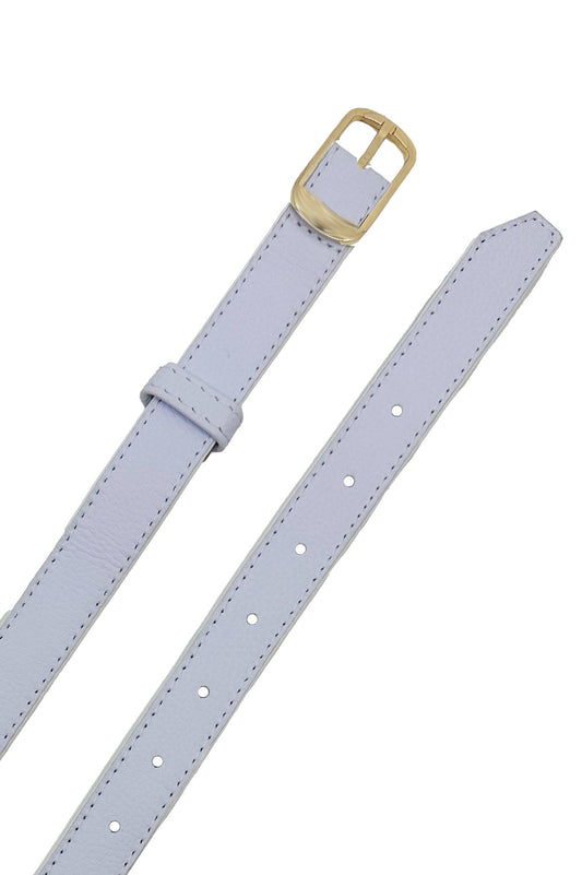 Skinny Belt White