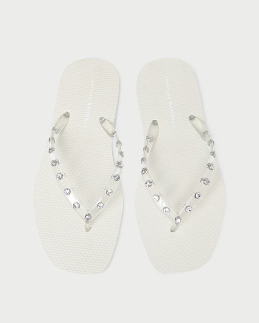 Taryn Cream Jelly Flip Flop