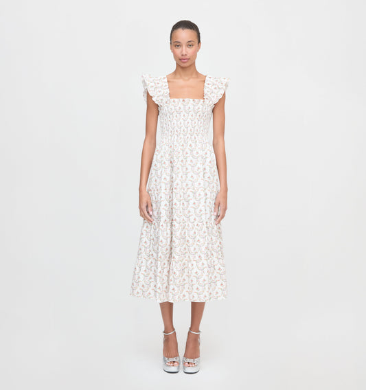 The Ellie Nap Dress - Pink Ribbon Rose Ikat