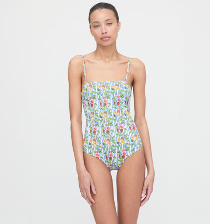 The Giana One Piece - Geranium Stripe