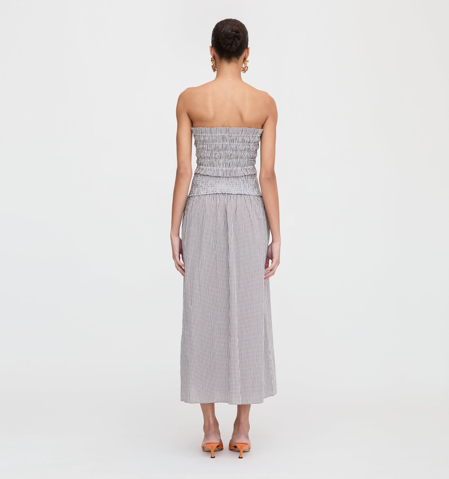 The June Nap Top - Chocolate Gingham